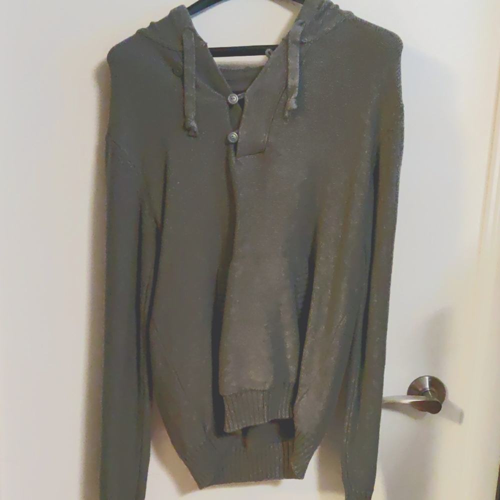 H&M Grey Sweater with Hood L